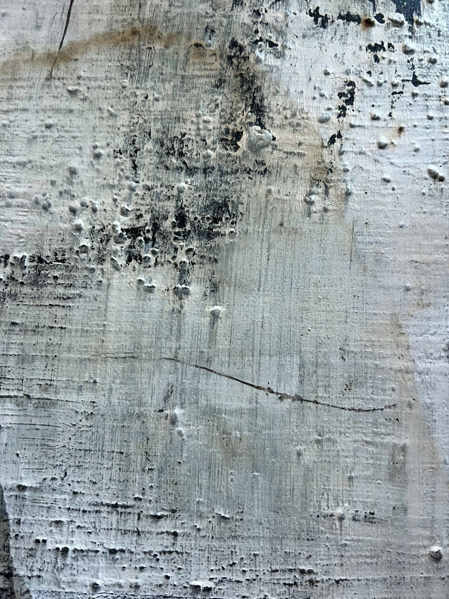 Echo of Edo – Original Japanese Newspaper Collage Textured Painting | 16x13"