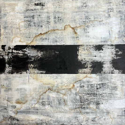 Exhalation – Original Minimalist White Textured Painting | 16x16”