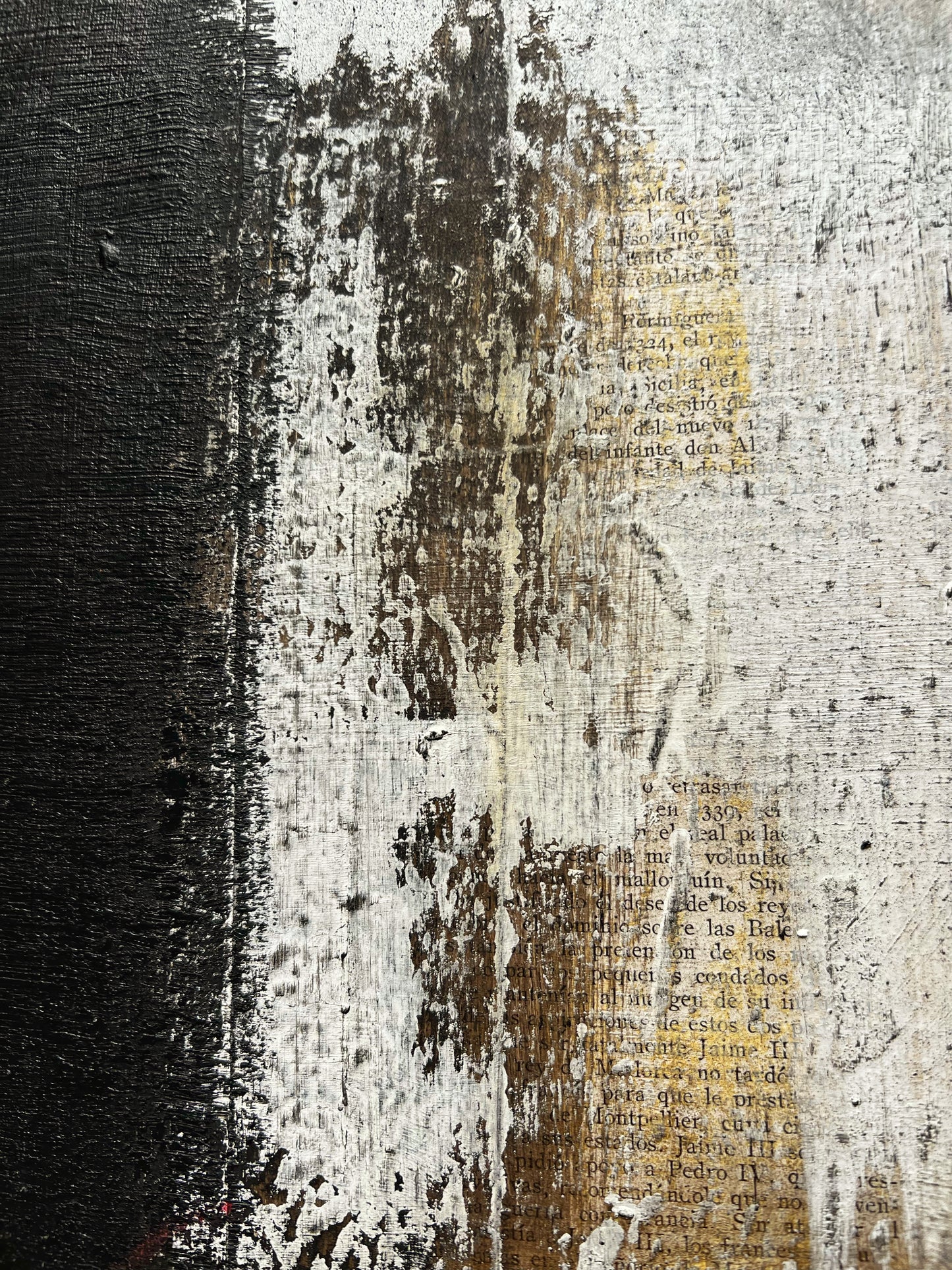 Traces of History – Original Wabi-Sabi Layers Textured Painting | 12x12"