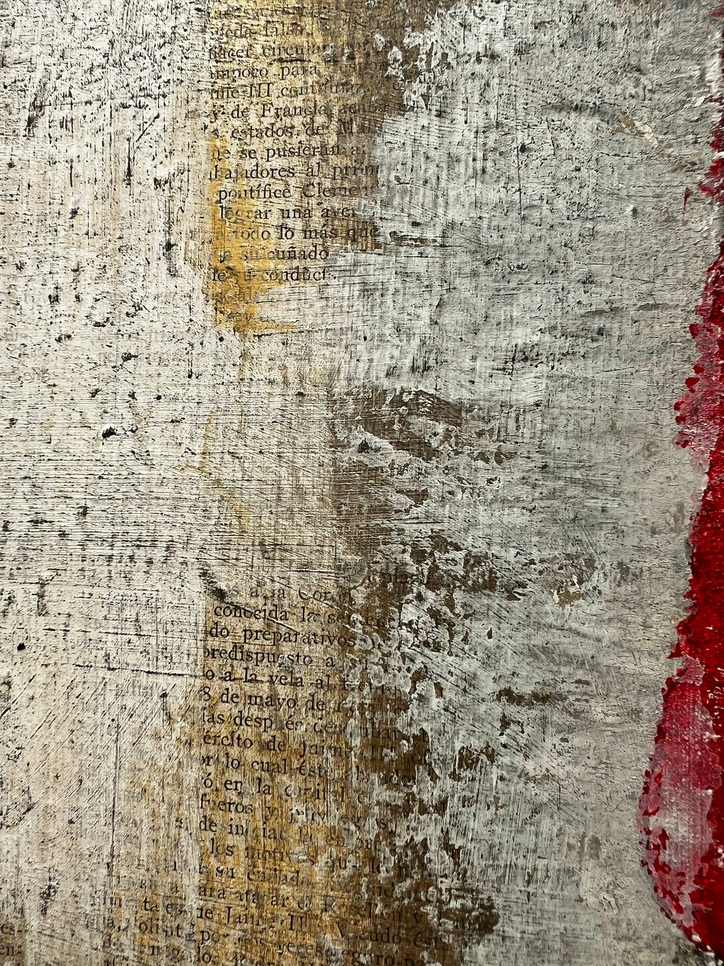Traces of History – Original Wabi-Sabi Layers Textured Painting | 12x12"