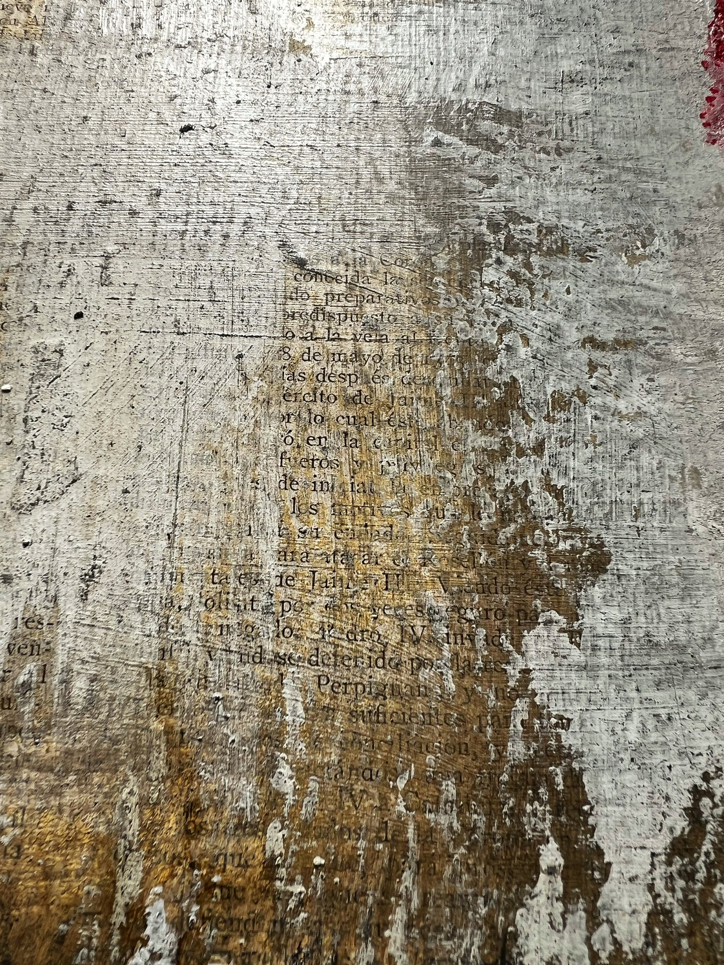 Traces of History – Original Wabi-Sabi Layers Textured Painting | 12x12"