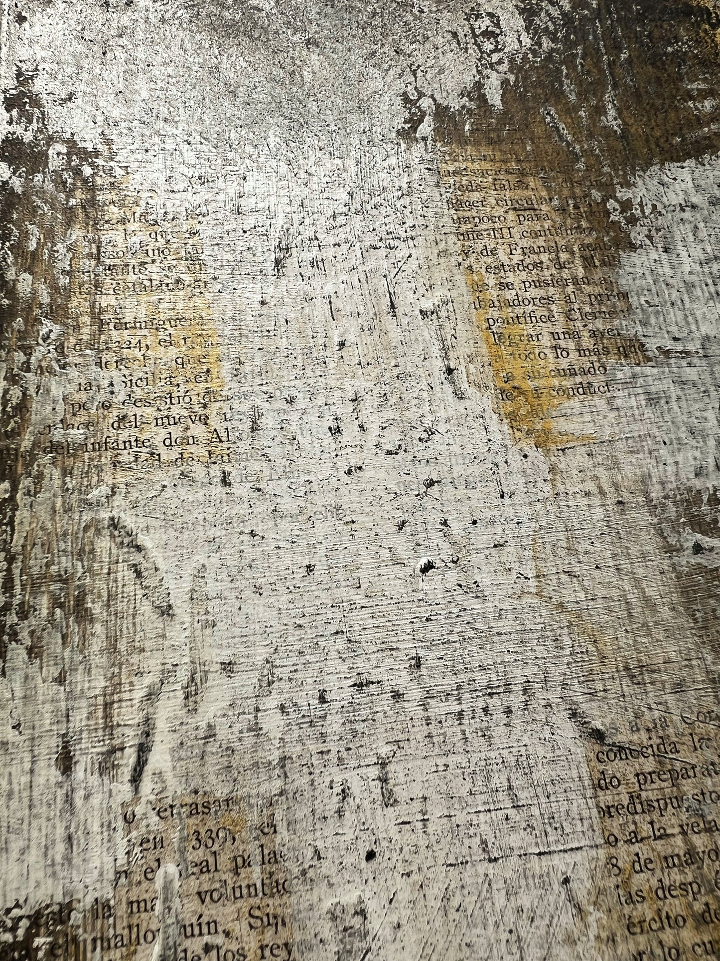 Traces of History – Original Wabi-Sabi Layers Textured Painting | 12x12"