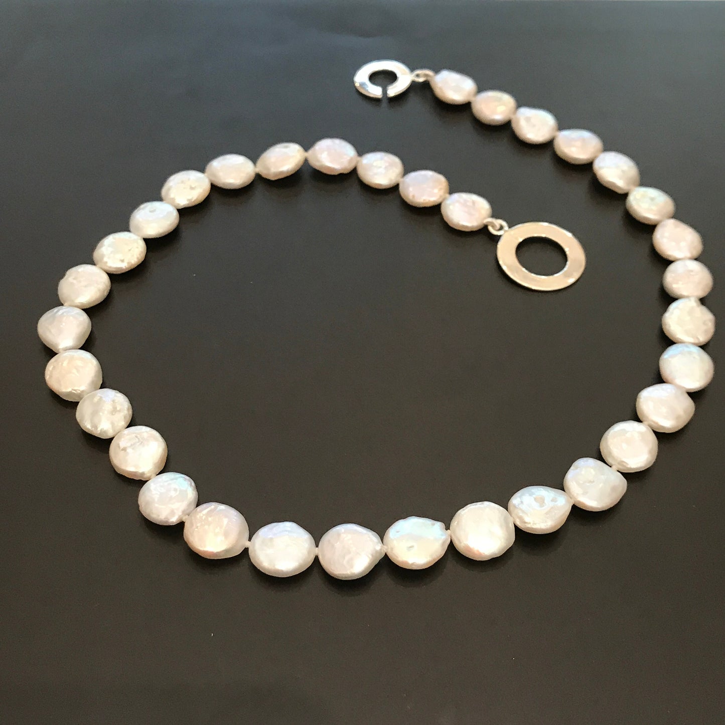 White Coin Choker