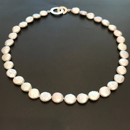 White Coin Choker