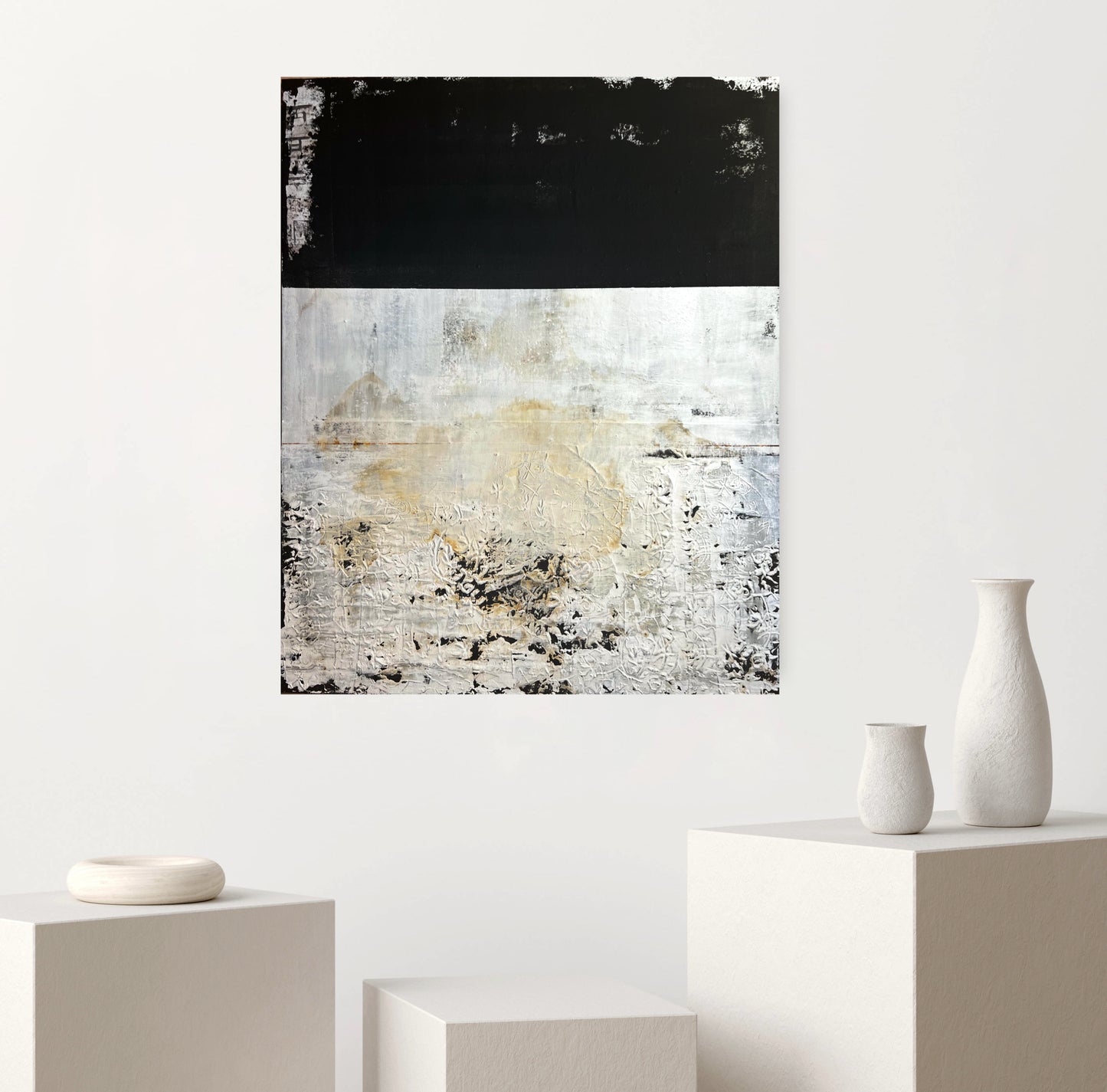 Ecos de la Ciutat – Large Barcelona Modernism Architectural Textured Painting | 40x32”
