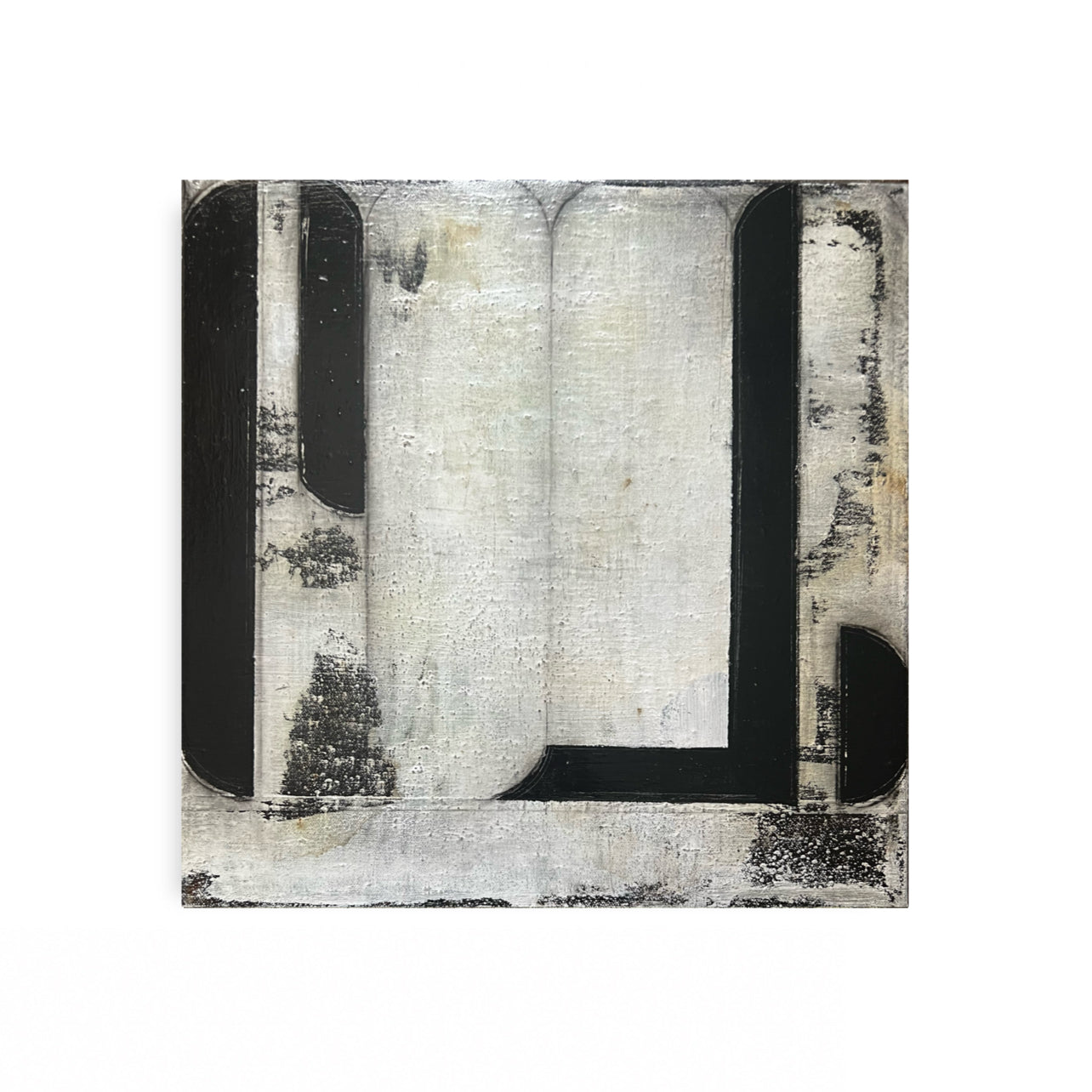 Silenci amb Aroma – Original Architectural Wabi-Sabi Textured Painting | 16x16”