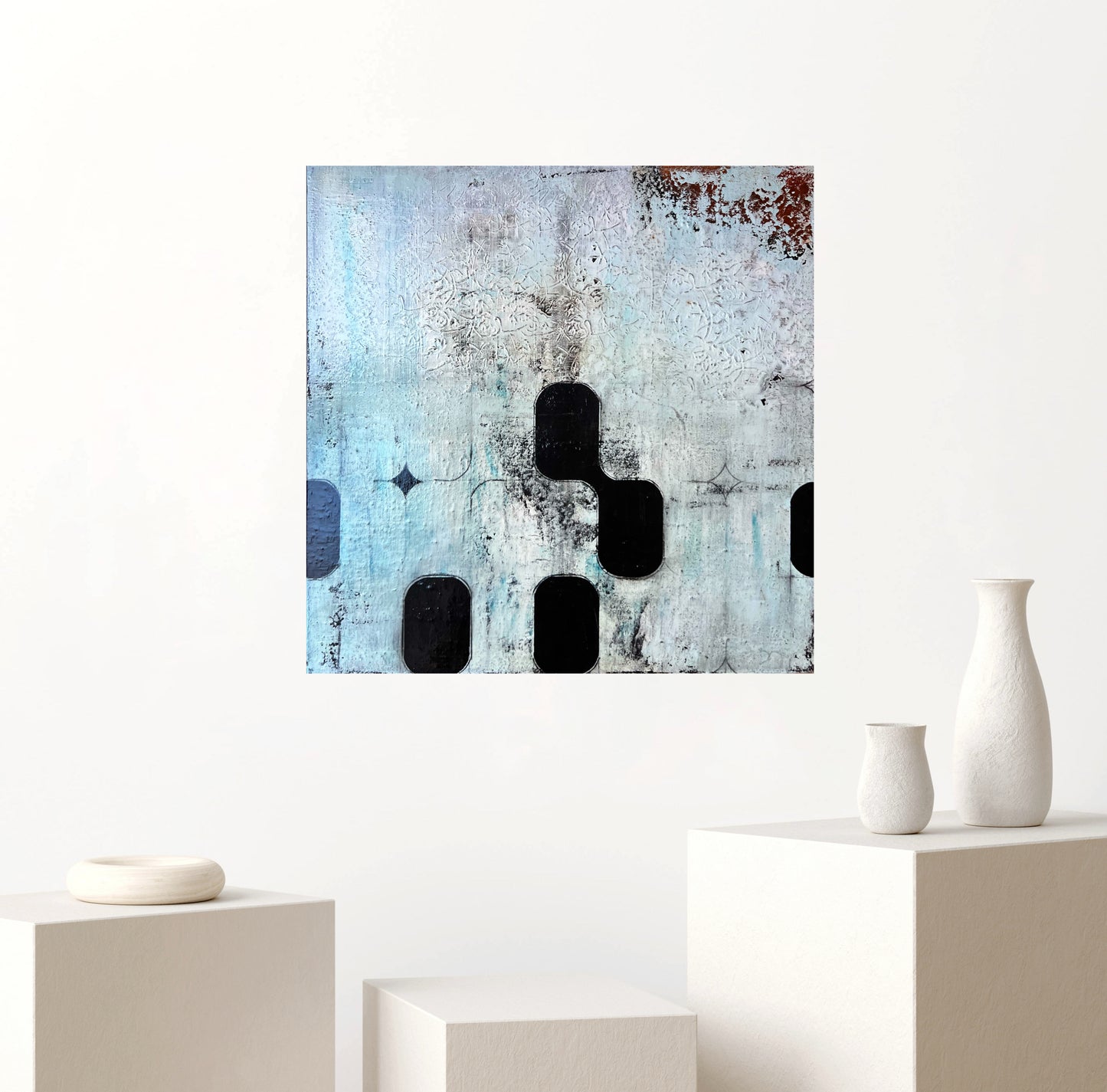 Texturas del Silencio – Original Heavy Minimalist Wabi-Sabi Painting | 32x32”