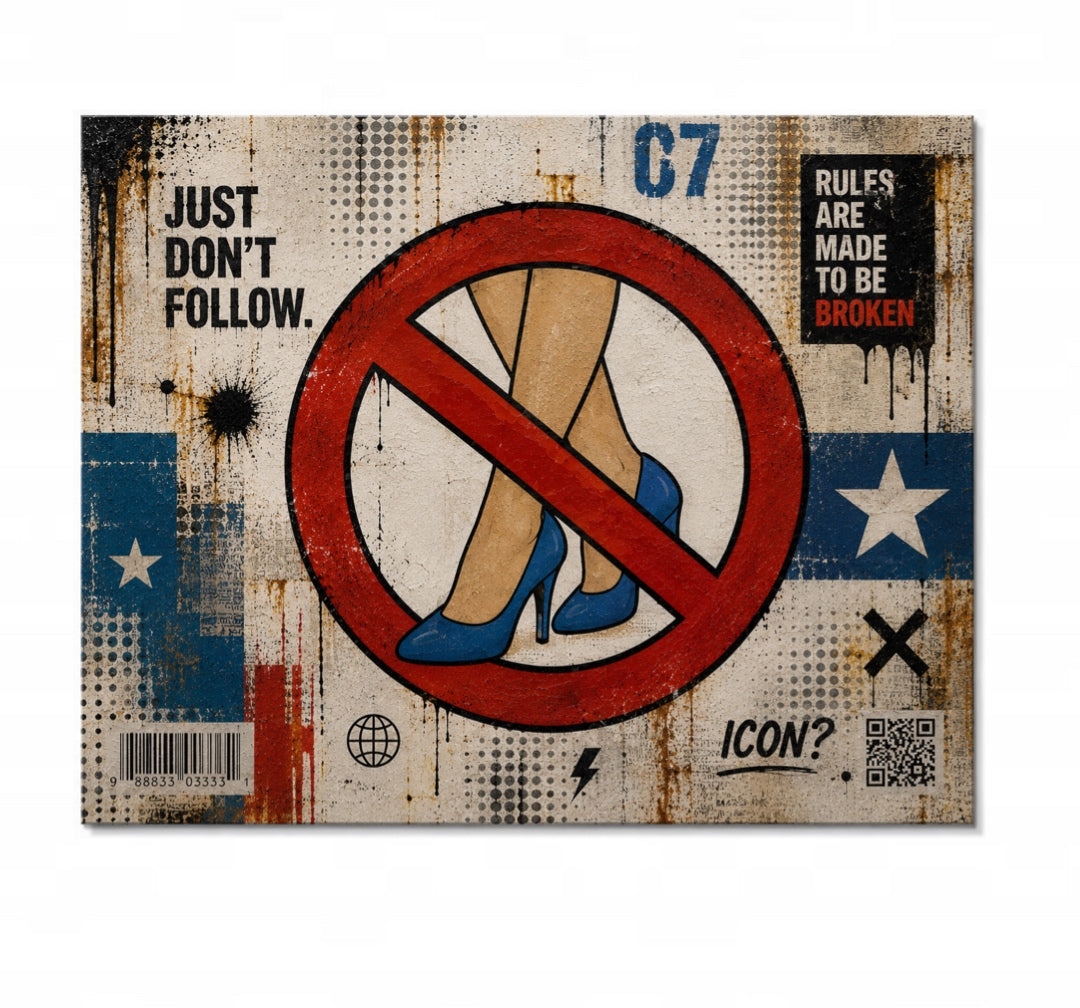 Build Your Rules – Original Contemporary Urban Pop Art Painting by Sergio Aranda
