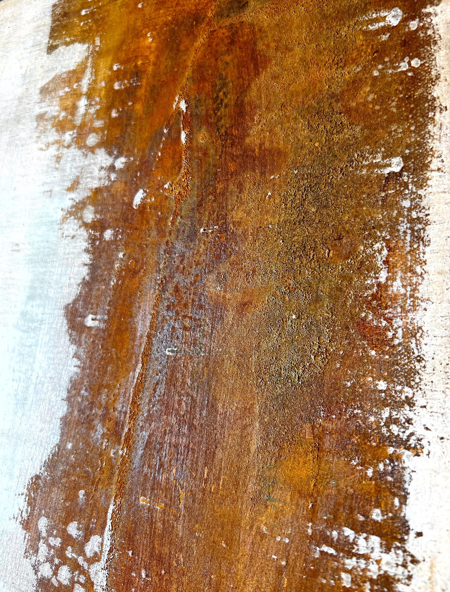 No. 2356 | Original Wabi-Sabi Abstract Painting | Earthy Rust Mixed Media on Canvas | 50 x 50 cm