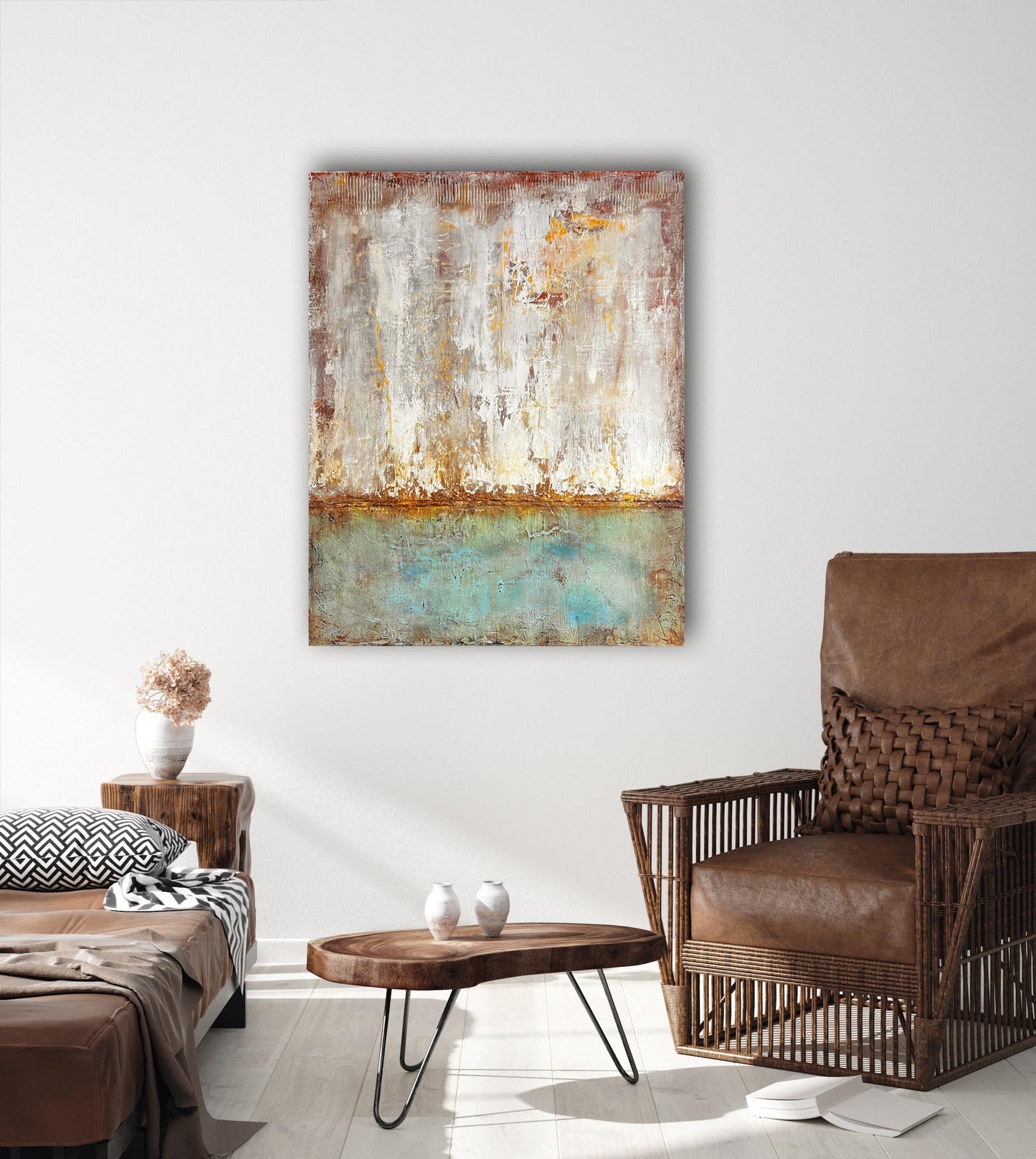 No. 2234 | Original Textured Abstract Painting on Canvas 100x80 cm