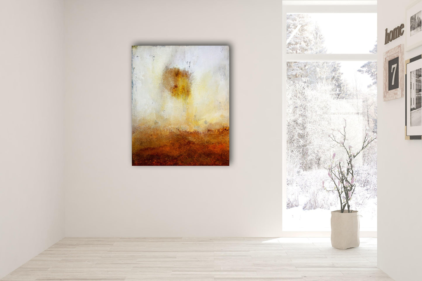 Fuego No. 2269 | Original Textured Abstract Painting on Canvas 100x80 cm