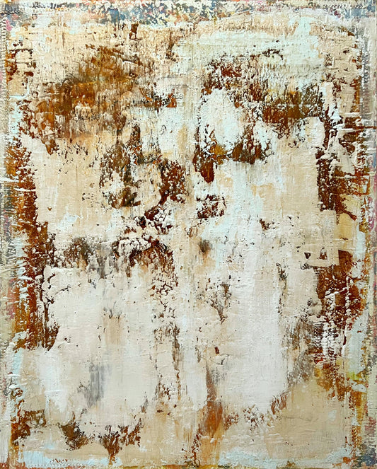 Éclats du Temps | Original Textured Abstract Painting | Mixed Media Industrial Wall Art | 39.4 × 31.5 in