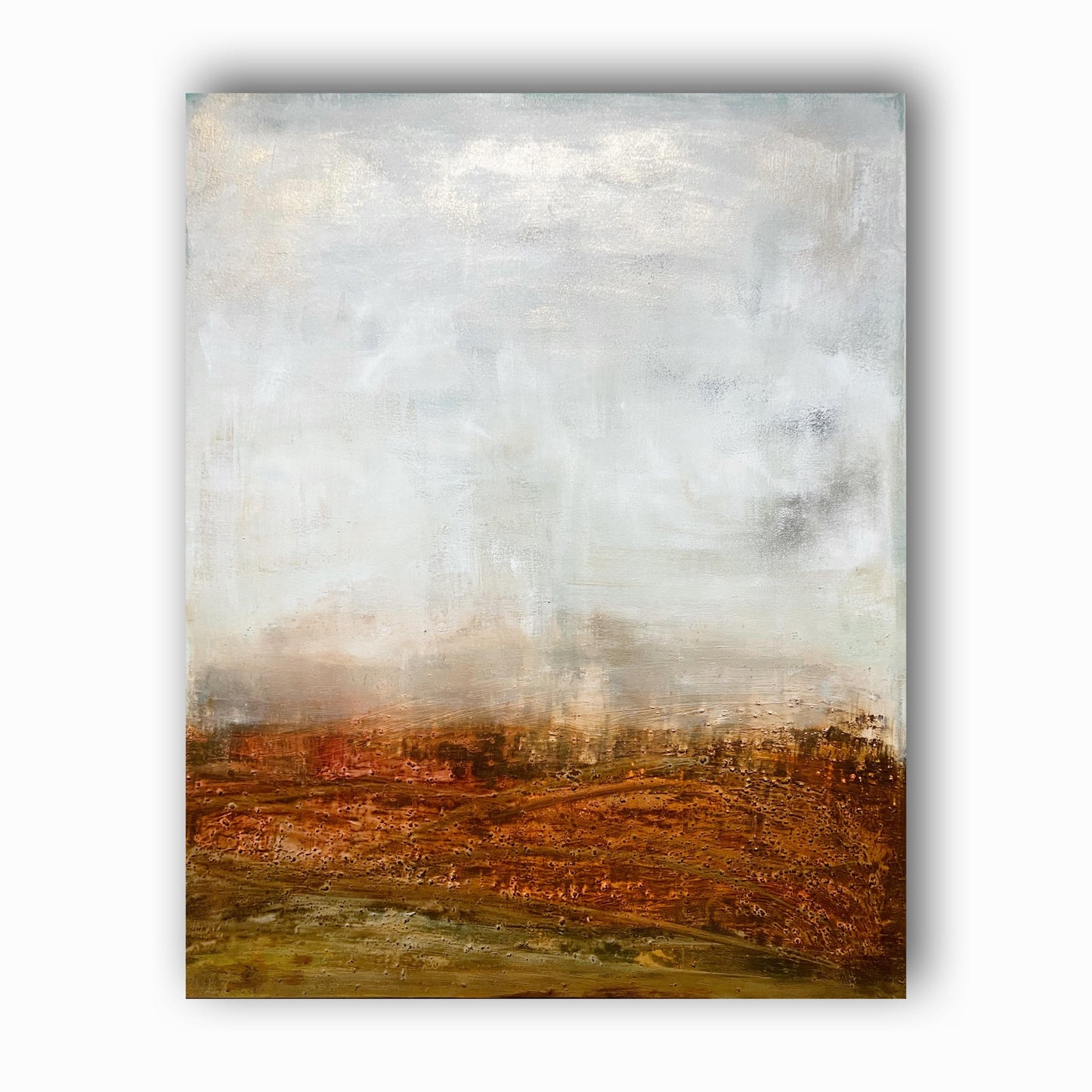 No. 2338 | Original Abstract Landscape Diptych Painting | Mixed Media on Canvas | 200 x 80 cm