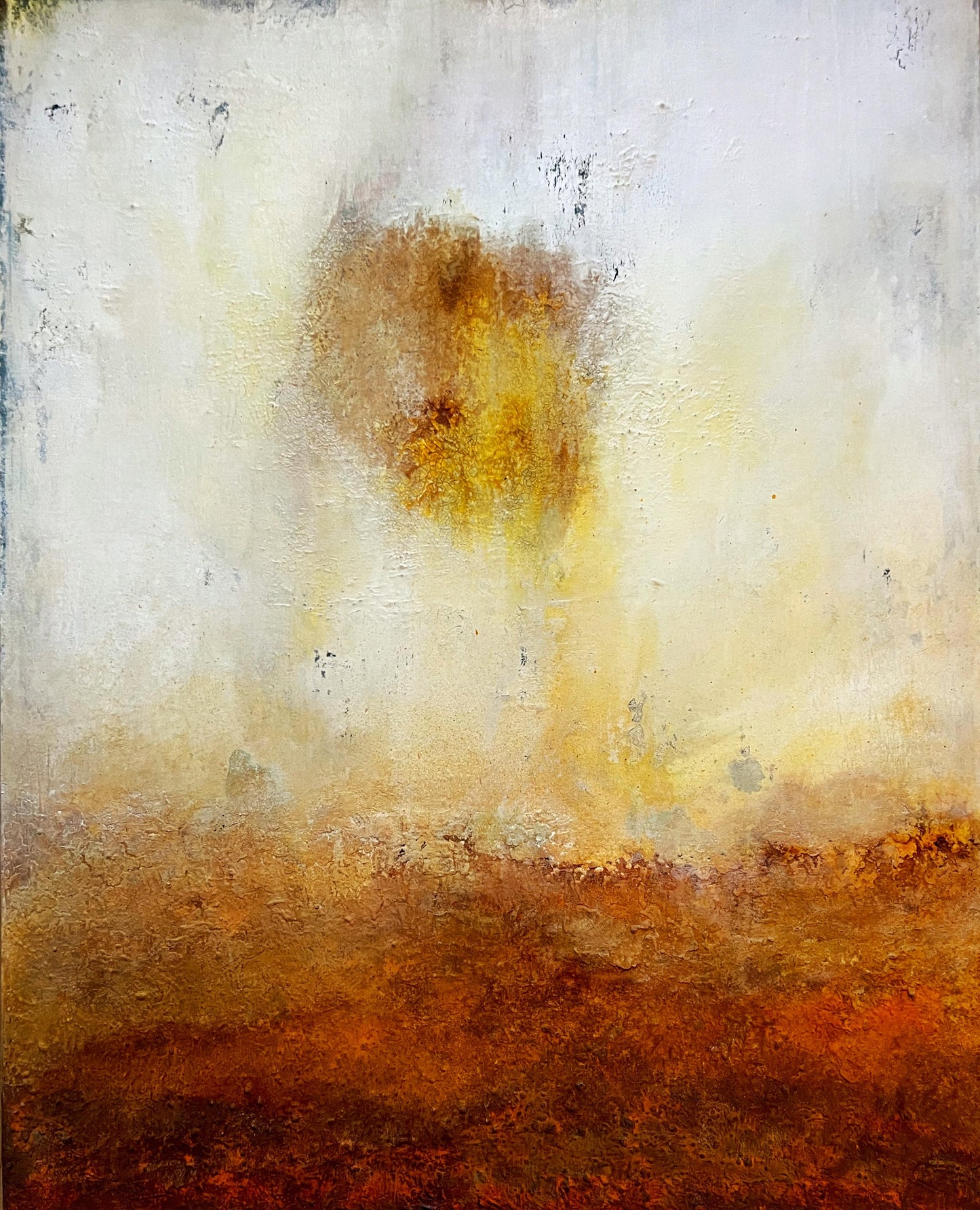 Fuego No. 2269 | Original Textured Abstract Painting on Canvas 100x80 cm